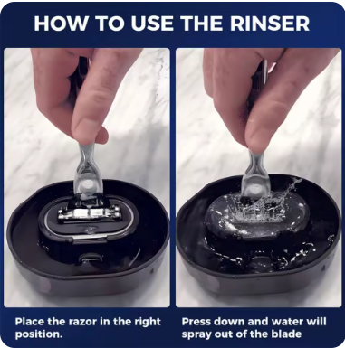 How to use the rinser - step by step instructions