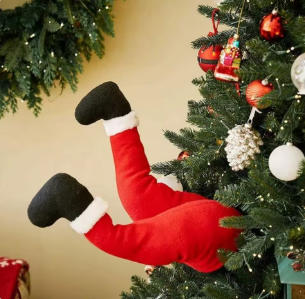 Kicking Christmas Tree Legs