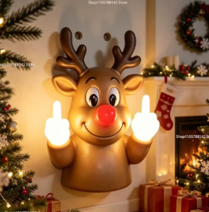 Glowing Christmas Wall Figures